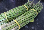 a bunch of asparagus from the market