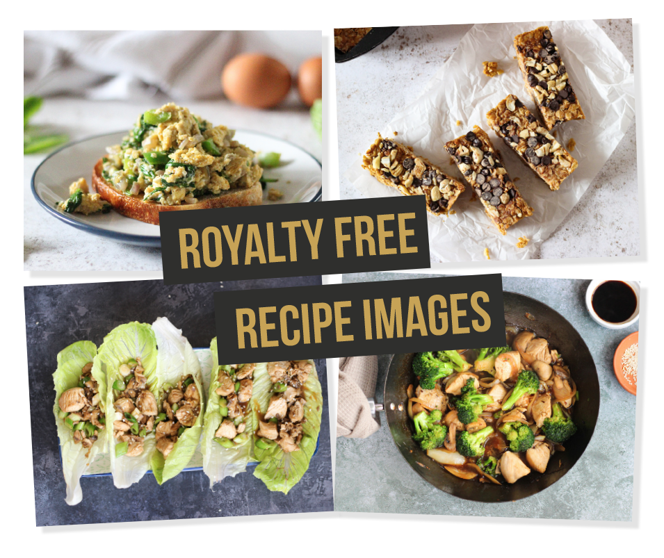 Royalty free recipe images
